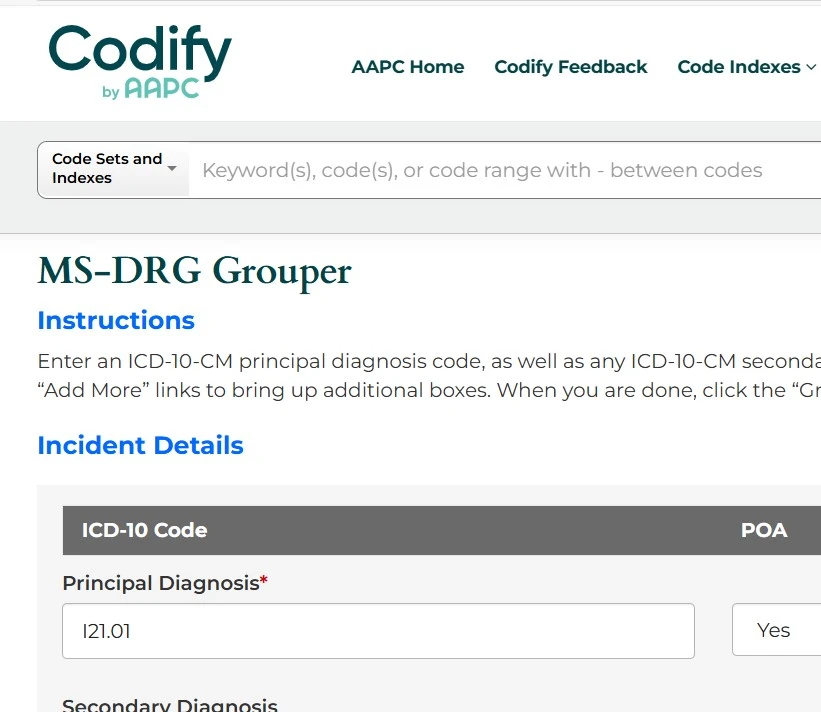 ICD-10-CM MS-DRG Grouper