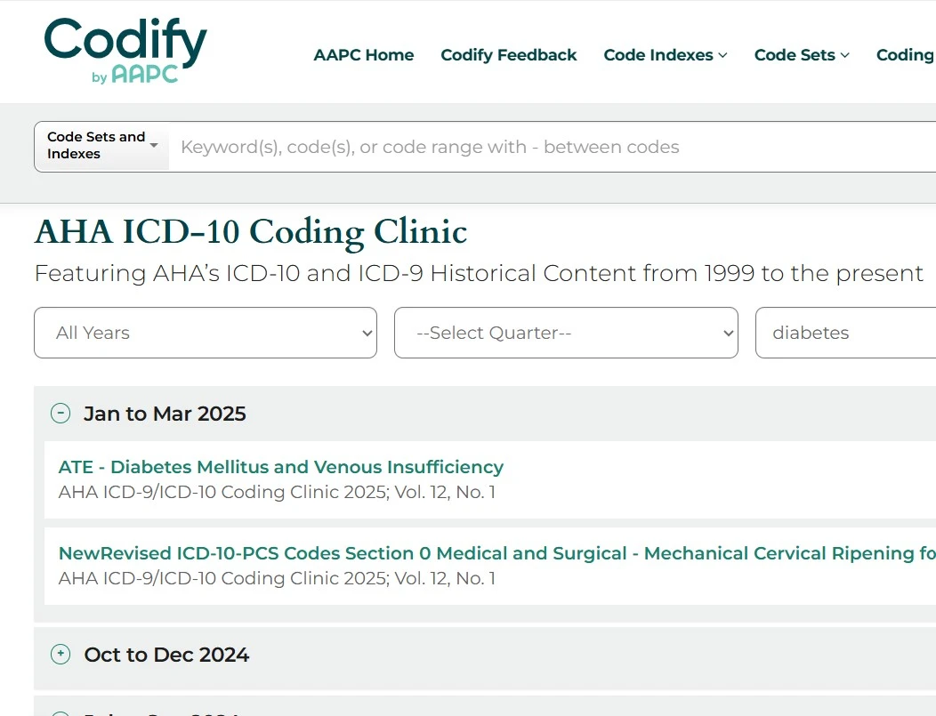 ICD-10 Coding Clinic